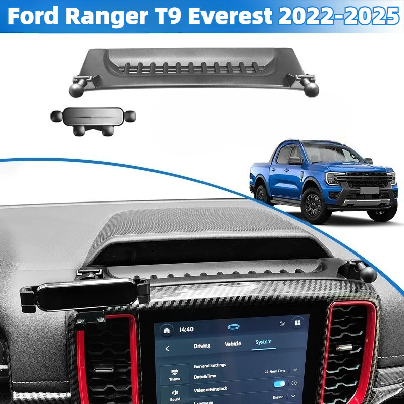 ที่วางโทรศัพท์ในรถยนต์สําหรับเรนเจอร์T9 everest 2022-2025 แดชบอร์ดสมาร์ทโฟนคงที่รองรับฐานอุปกรณ์เสริม