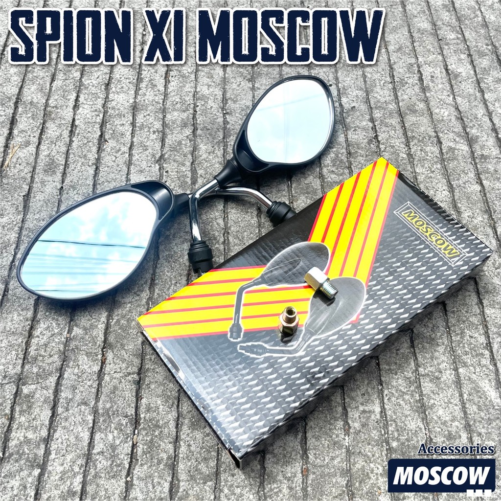 UNIVERSAL MIRROR X1 YAMAHA 125Z THAILAND ORIGINAL MOSCOW UNIVERSAL สําหรับ HONDA และ YAMAHA BEAT VAR