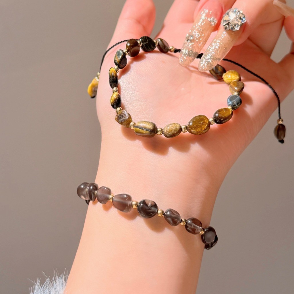 สร้อยข้อมือหินธรรมชาติสไตล์โบฮีเมียน handmade สำหรับการแต่งกายประจำวัน และเป็นของขวัญในวันพิเศษ