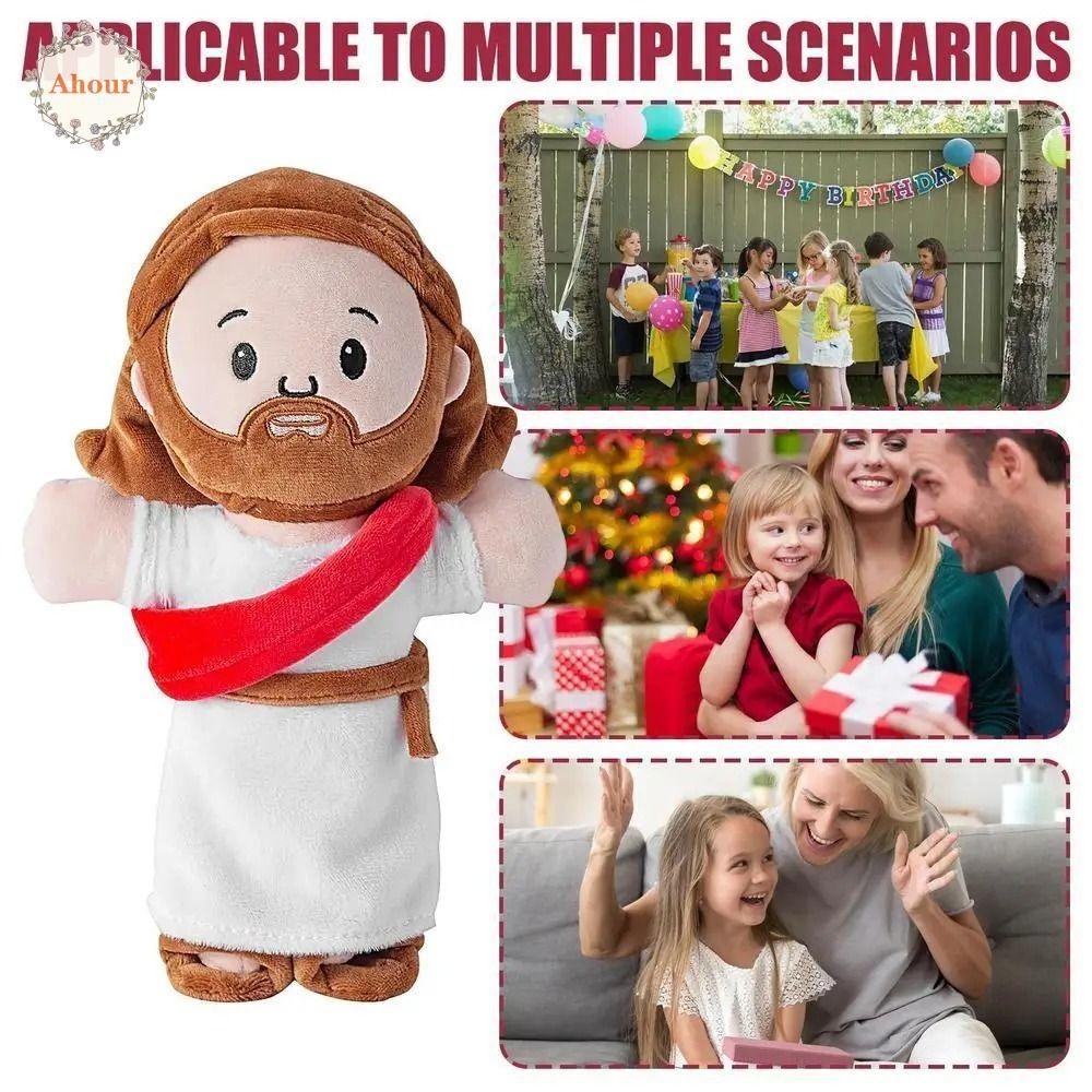 R Jesus Toy Doll Animal 25cm Holy Family Plush Doll Cute Creative Religious Sleeping Toy Doll Figure