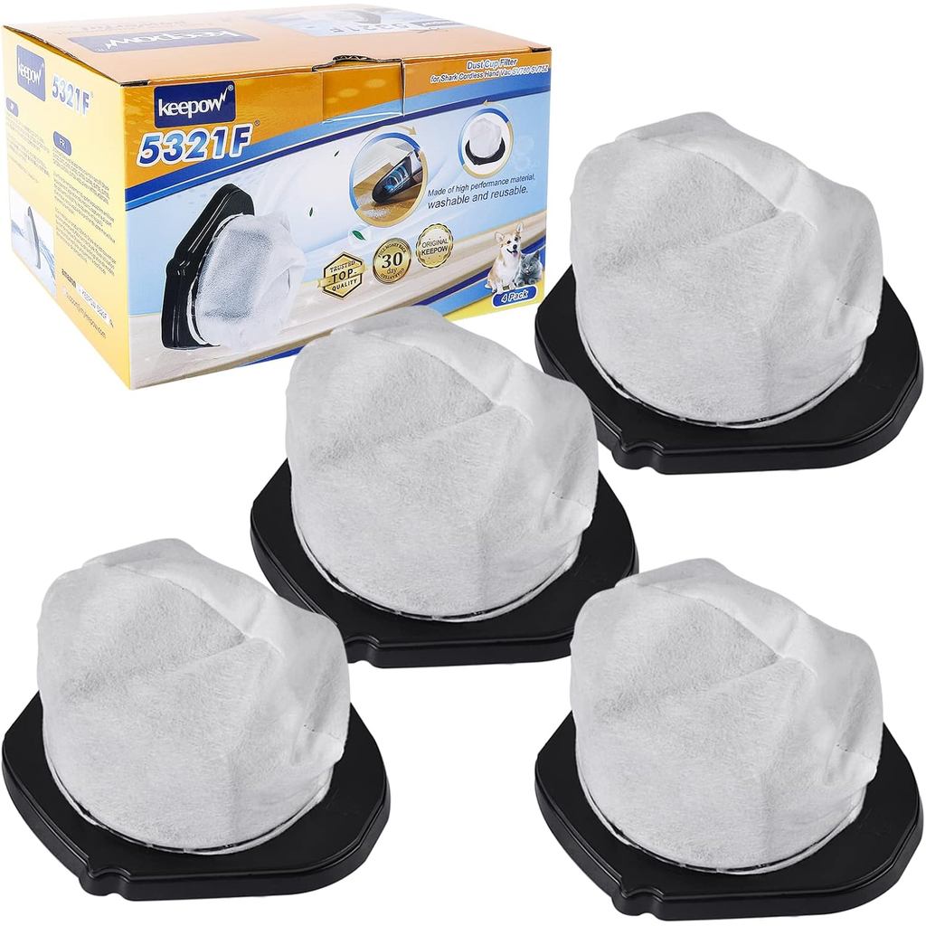 KEEPOW ตัวกรองสูญญากาศทดแทนสําหรับ Shark เครื่องดูดฝุ่นมือถือไร้สาย SV780 SV75Z SV728N SV726N, อะไหล