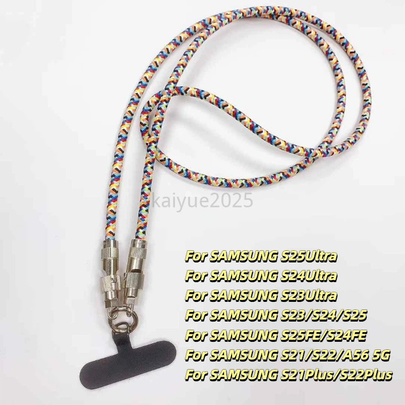 0.3M/1.2M ใหม่เข็มกลัดเชือกเส้นเล็กสายชาร์จ LIKAIYUE USB C โทรศัพท์มือถือสายคล้องคอเชือกสําหรับประเภ