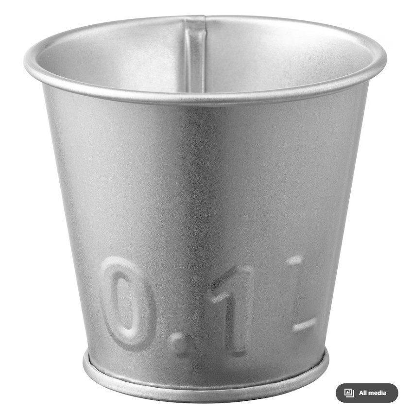 (IK) AKERBAR กระถางต้นไม้, in/outdoor/vanissed, 6 cm