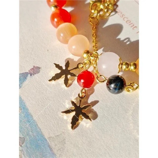 丨 Maple Wanye 丨 Genshin Impression Couple Bracelet Handmade Opal Original Bracelet Peripheral Two-Di