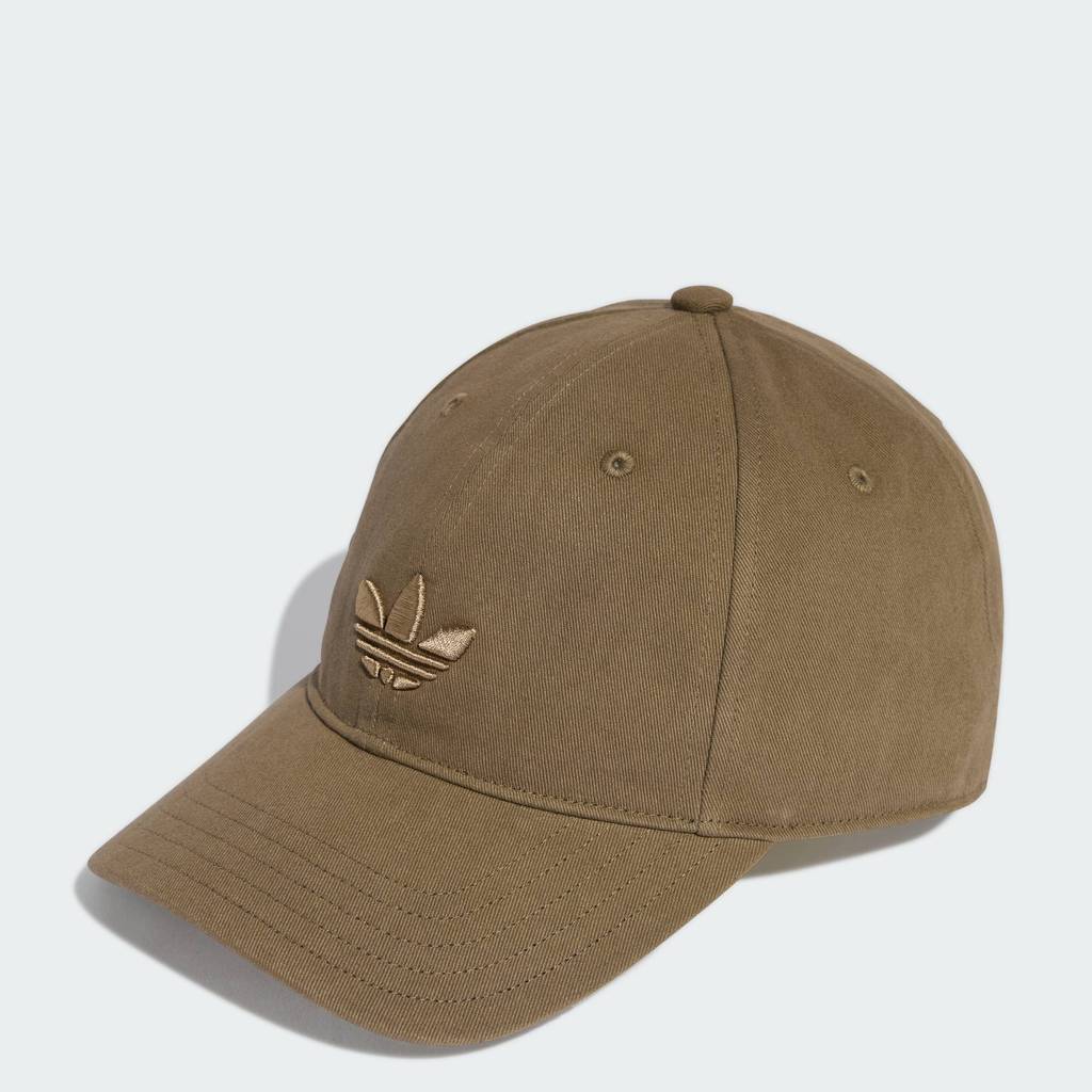 adidas ไลฟ์สไตล์ หมวกเบสบอล Adicolor Classic Trefoil Unisex สีน้ำตาล KC8037