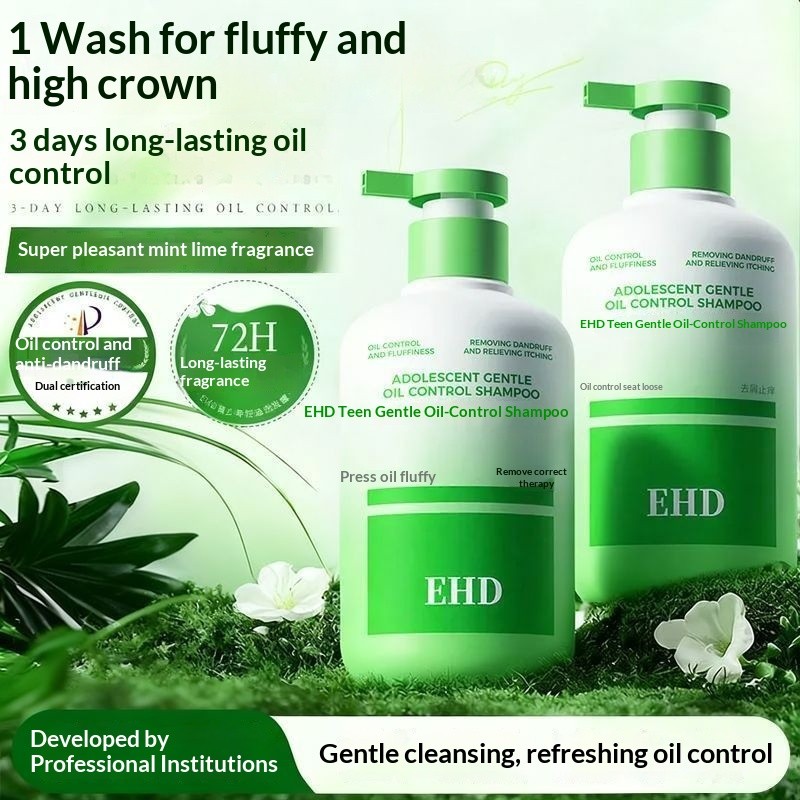 EHD Oil Control แชมพูขจัดรังแคปราศจากซิลิโคน Gentle Clean Fluffy Smooth Youth Shampoo