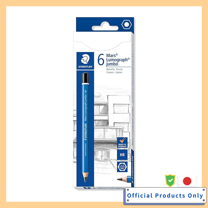 Staedtler Mars Lumograph Jumbo HB Pencils 6-Pack