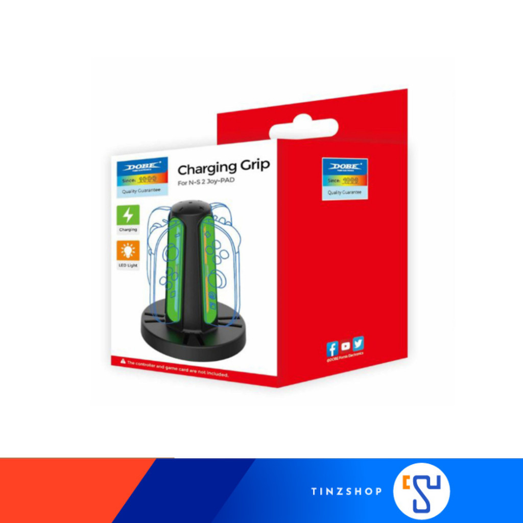 [ส่งด่วน] [Switch2] Tinzshop DOBE TNS-3172 แท่นชาร์จ Joy-Con 4 ตัว พร้อมช่องเก็บเกม 6 ช่อง สำหรับเครื่อง Switch2