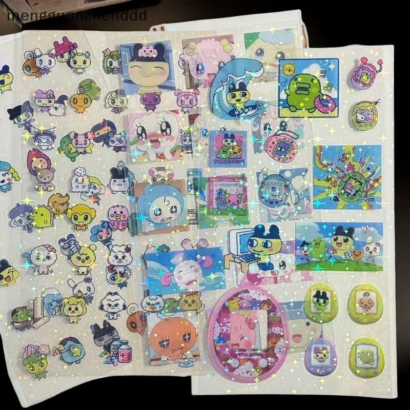 [mengguanchenddd] 1/4 แผ่น Hand Account Decals อะนิเมะญี่ปุ่น Tamagotchi สไตล์ Pixel Graph ตัดฟิล์มส