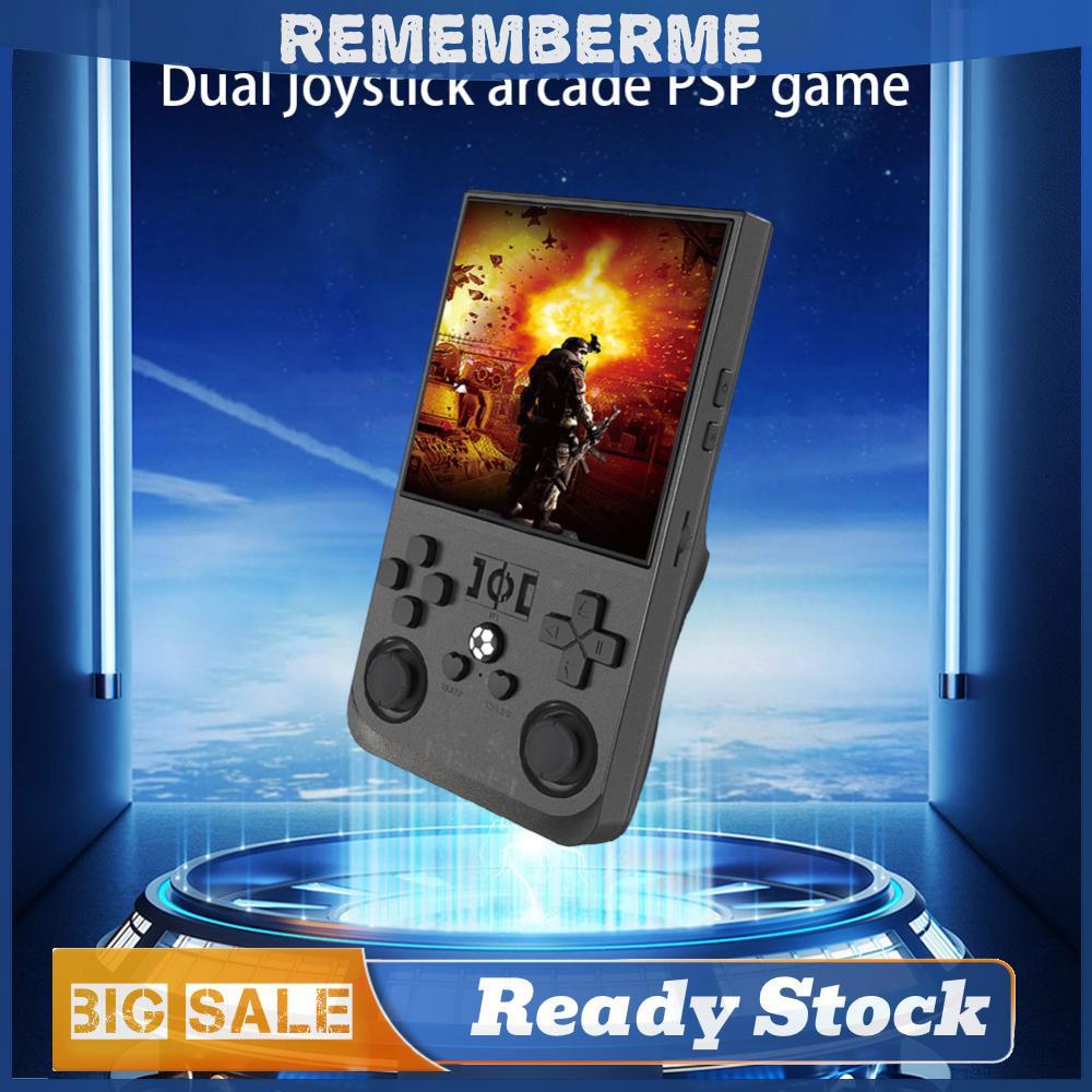 R36MAX เครื่องเล่นวิดีโอแบบพกพา 64G 128G เครื่องเล่นวิดีโอกระเป๋าแบบพกพา RK3326 ชิป Mini Retro เครื่