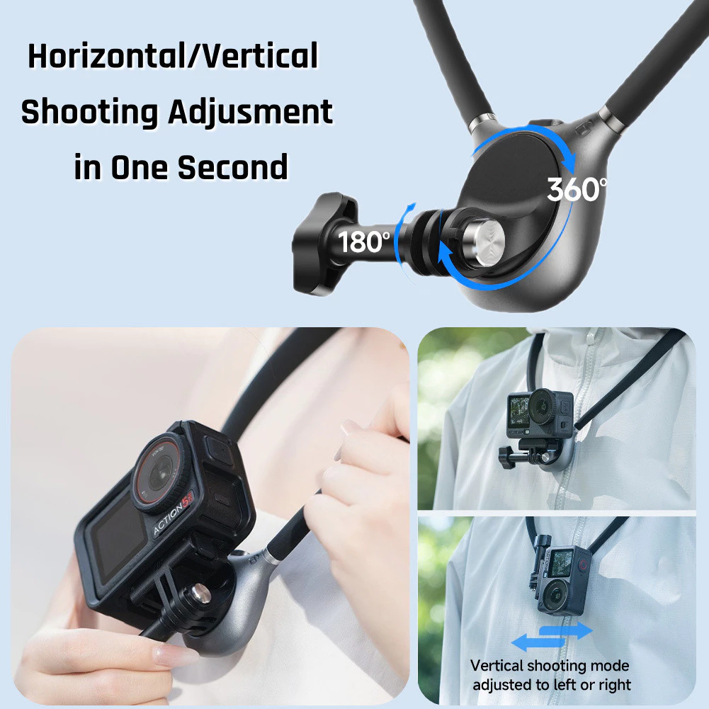 INOVAGEN Magnetic Neck Mount สําหรับสมาร์ทโฟน GoPro DJI Insta360 thumbnail 6