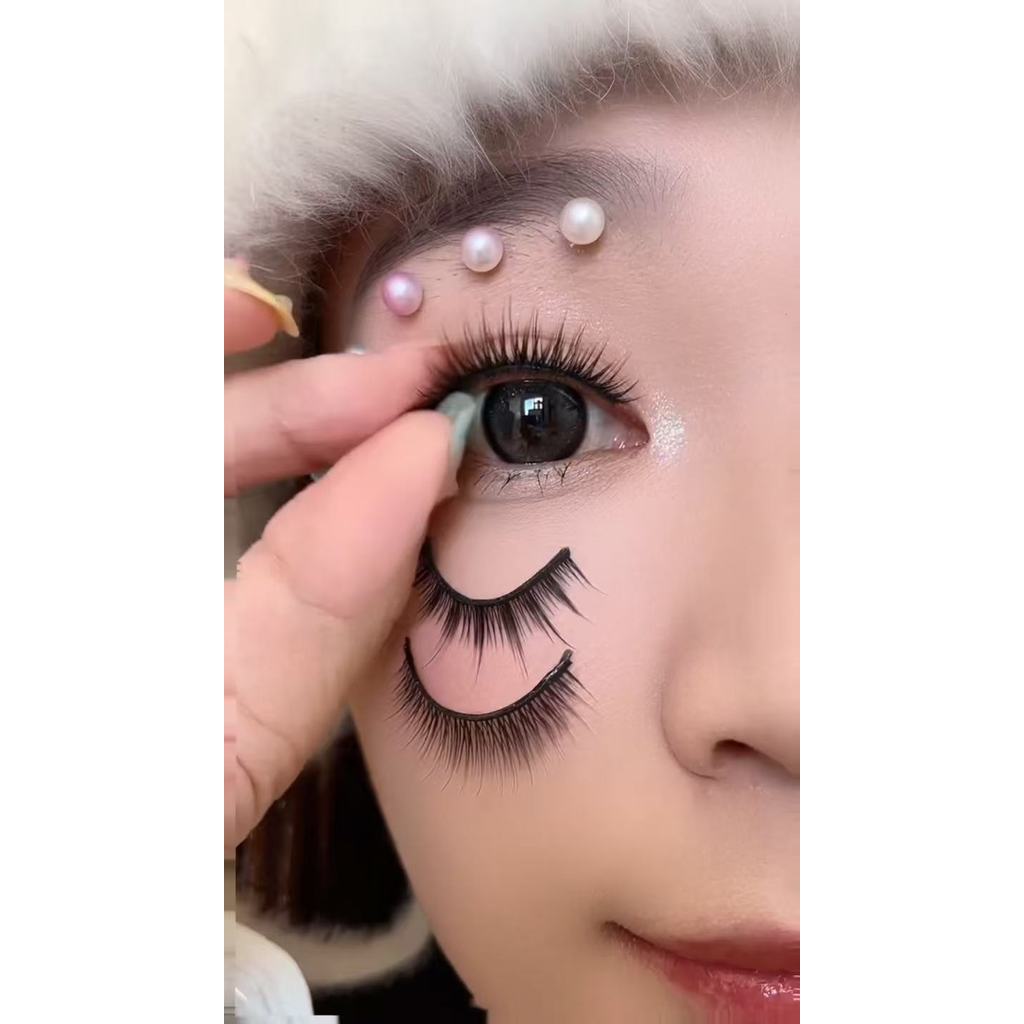 【ไม่ต้องใช้กาว ใช้ซ้ำได้】ขนตาปลอม3มิติ 5คู่ แบบมืออาชีพ มีกาวในตัว ไม่ต้องใช้กาว ขนตาปลอมธรรมชาติ ขนตาปลอม5มิติ - รูปที่ 6