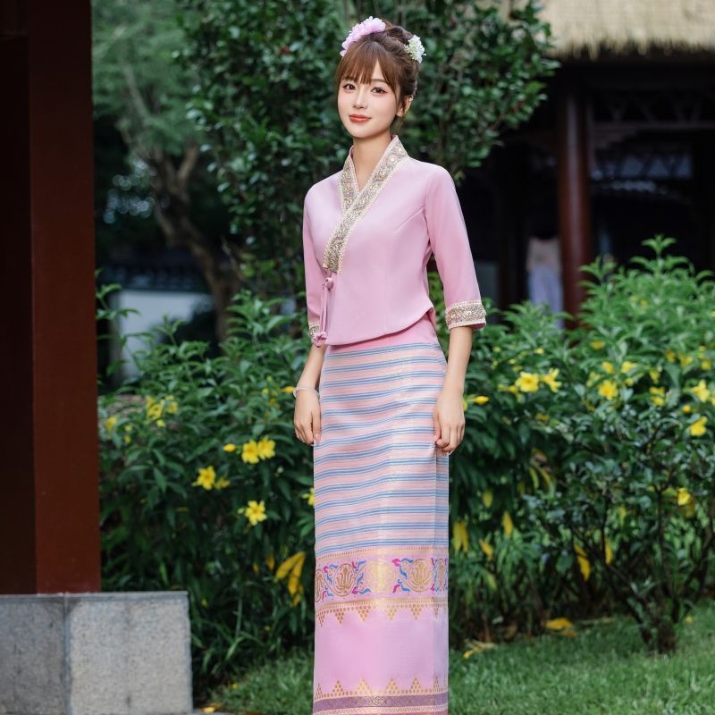 Water Splashing Festival Western รุ่นคู่ Na สไตล์ใหม่ Tsuba ชุดสตรี Travel การถ่ายภาพ Classy Photo H