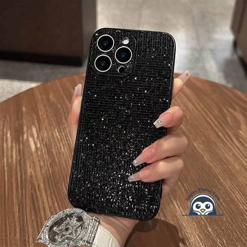 หรูหราสีดําGlitterเคสโทรศัพท์สําหรับRealme Q5 Q5i Q5X Q3 Q3i Q3S Q3T Narzo 30 20 GT Master 10S 9 9i 