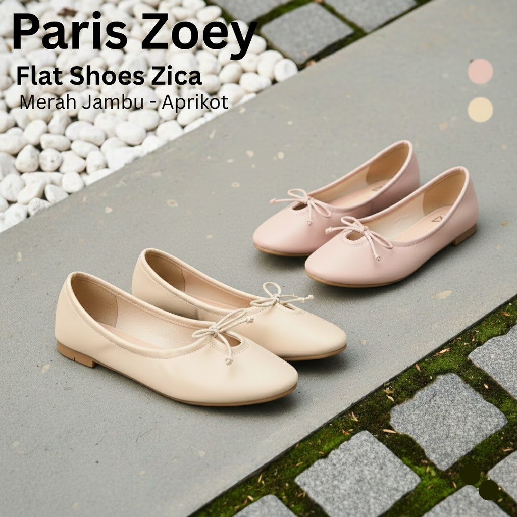 Paris Zoey รองเท้าส้นแบนผู้หญิง Zica