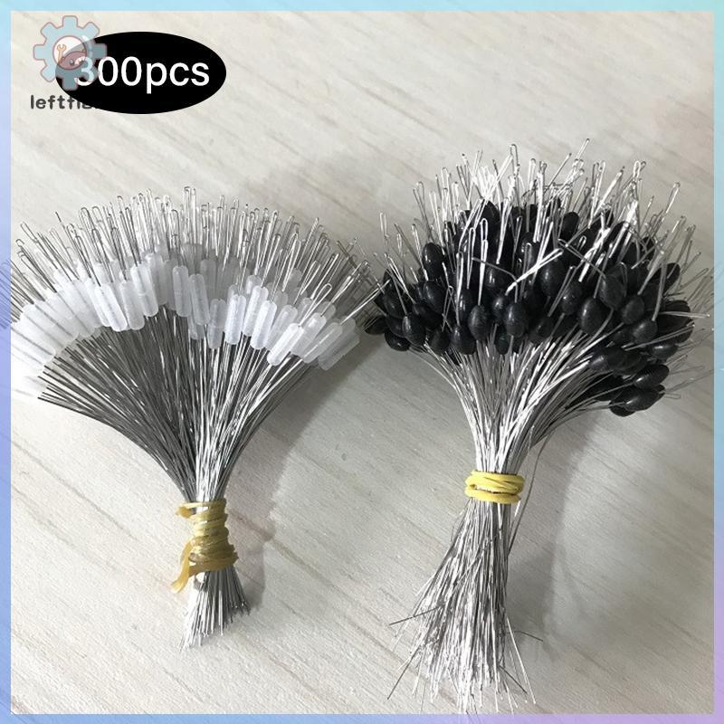 ซ้าย 300 ชิ้น/ล็อตลอยยาง Stopper ตกปลา Bobber Stopper Float ทรงกระบอก Space B GHT
