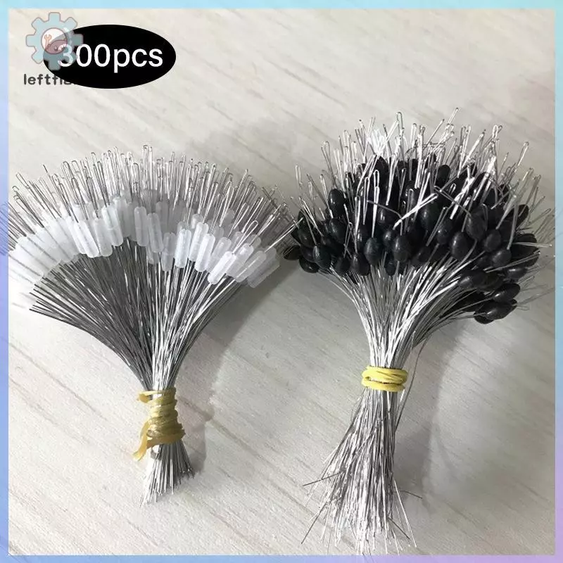 ซ้าย 300 ชิ้น/ล็อตลอยยาง Stopper ตกปลา Bobber Stopper Float ทรงกระบอก Space B GHT