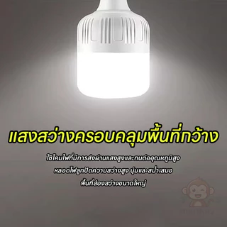 หลอดไฟ LED 12V 65W/85W ไฟตุ้ม พร้อมปากคีบ ใช้กับแบตเตอรี่ สว่างแรง แสงสีขาว ทนทาน ง่ายติดตั้ง
