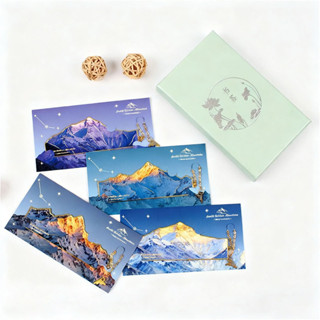 Exqusite Golden Mountain ในแสงแดดที่คั่นหนังสือโลหะพร้อมเครื…