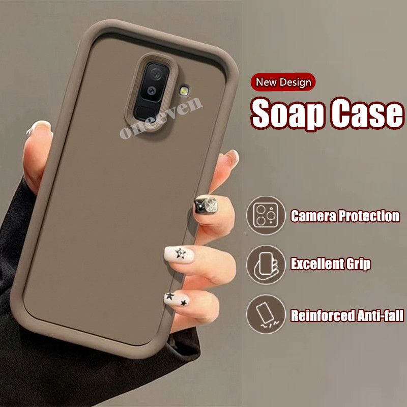 SAMSUNG เคสโทรศัพท์สําหรับSamsung Galaxy J8 SM-J810G J810F J810Y J810GF J810Mกล้องป้องกันMinimalismซ