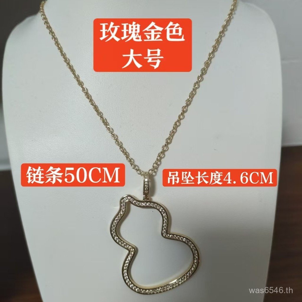 18K Ruyi Rose Gold ขนาดใหญ่ V-Plated Kirin สร้อยคอขายตรง Gold รุ่นโรงงาน Clavicle Chain Hollow หญิง 