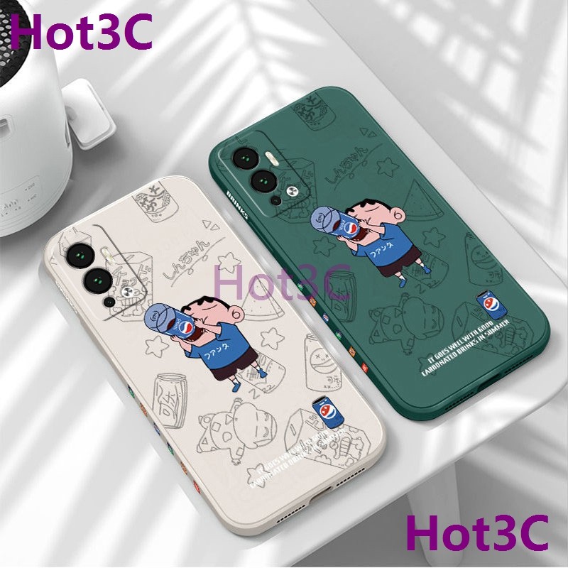 เคส For Infinix Hot 12 tpu KLXX ซิลิโคนเหลวคู่เคสโทรศัพท์แบบนิ่ม - รูปที่ 5