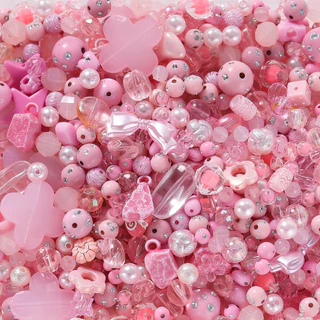 [20g] ลูกปัดอะคริลิคผสม คละแบบ โทนสีสวย DIY สำหรับทำกำไล สร้อยคอ งานฝีมือต่างๆ