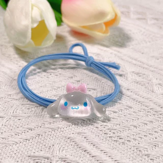 ยางรัดผมโปร่งใส Sanrio ออกแบบลายสนุกสนาน Cinnamoroll, Kuromi และ My Melody