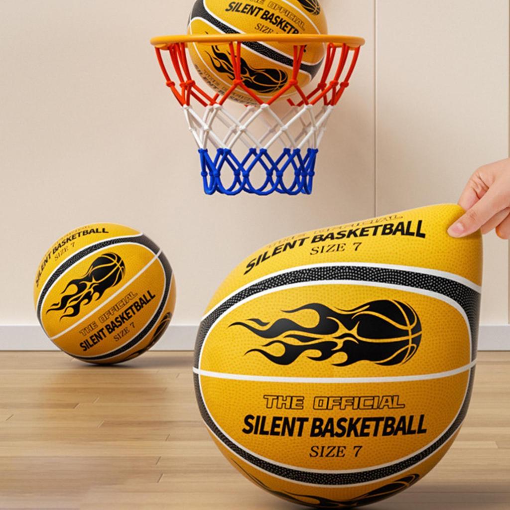ฟองยางเงียบ บาสเกตบอลสำหรับฝึกหัด เหมาะสำหรับเด็ก อ่อนโยน นุ่มนวล ปลอดภัยในการใช้งานทั้งภายในและภายนอกอาคาร เป็นของขวัญวันเกิดหรือวันเด็กที่ยอดเยี่ยม