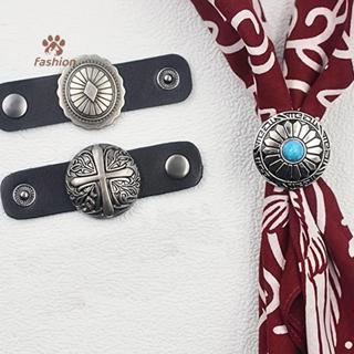 คลิปผ้าพันคอแหวนผ้าไหม พร้อมสไลด์ Fastener สไตล์วินเทจ อุปกร…