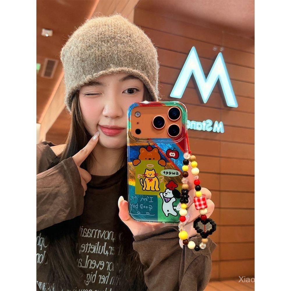 เคสโทรศัพท์ เหมาะสําหรับ iPhone 7 8 X XS XR XSMAX 11 12 13 14 15 16 17 Pro max Plus Air Cat Dog ภาพป