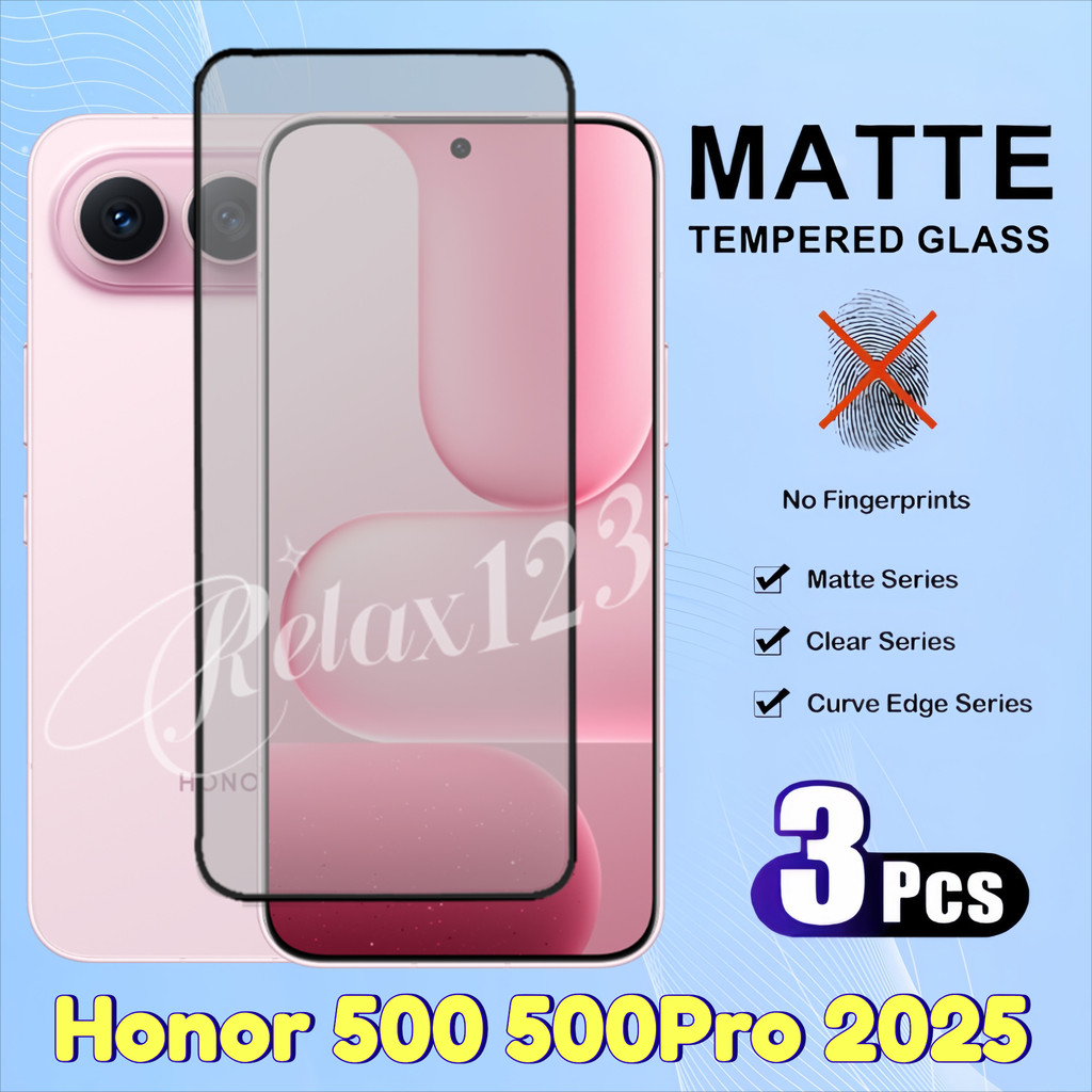 สําหรับ Honor 500 Pro 5G 2025 3PCS Matte Frosted Glass สําหรับ HONOR 500 500Lite 500Pro Honor 500 Li