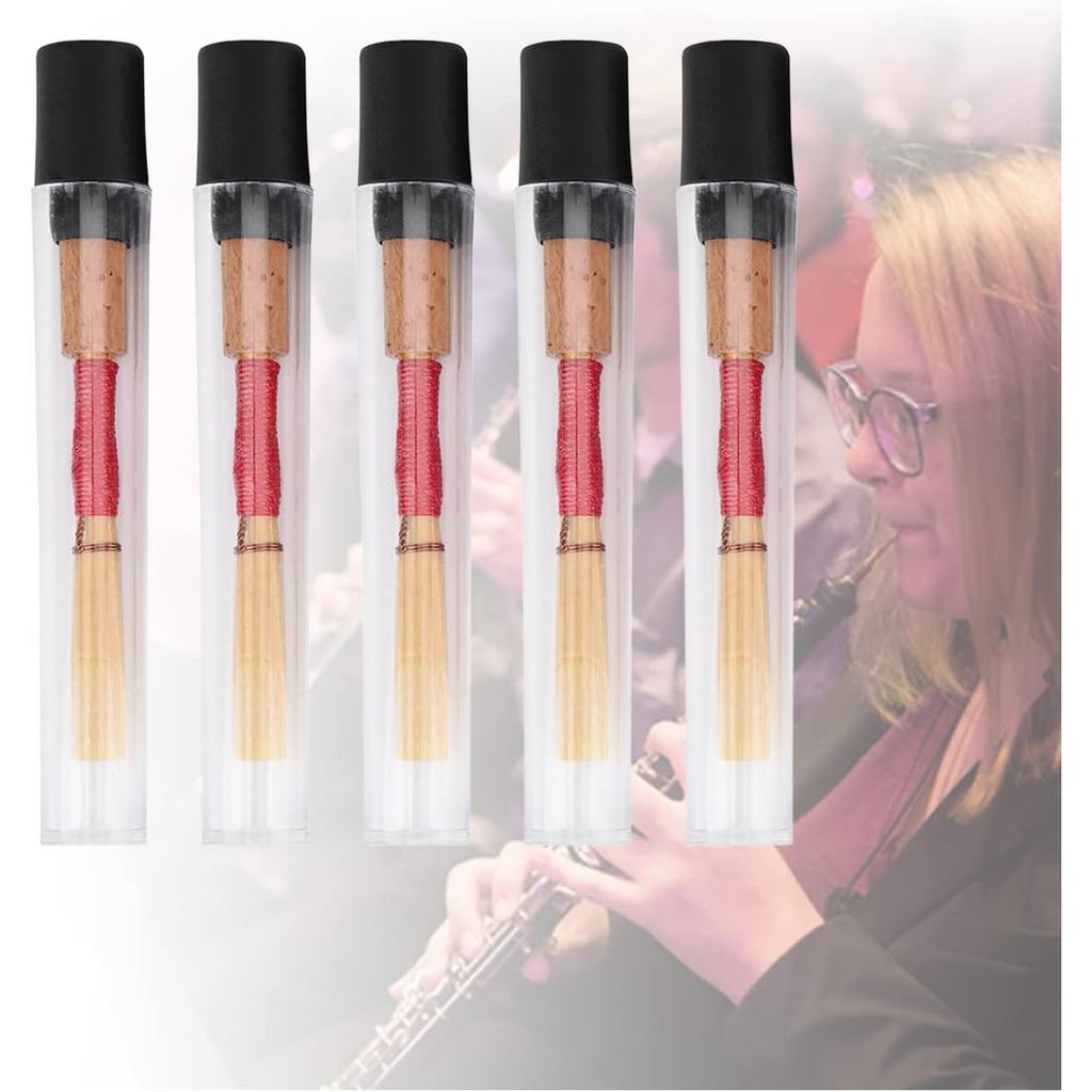 5PCS Oboe Reeds Medium, Oboe 72mm/2.83" Reed, อุปกรณ์เสริมเครื่องมือ Oboe, ไม่ต้องใช้ Soaking, Oboe 