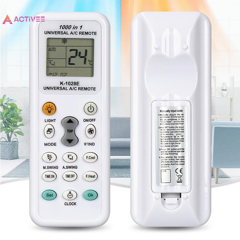<Activee> Universal K-1028E การใช้พลังงานต่ํา 1000 In 1 Air Condition Remote LCD A/C รีโมทคอนโทรล Co