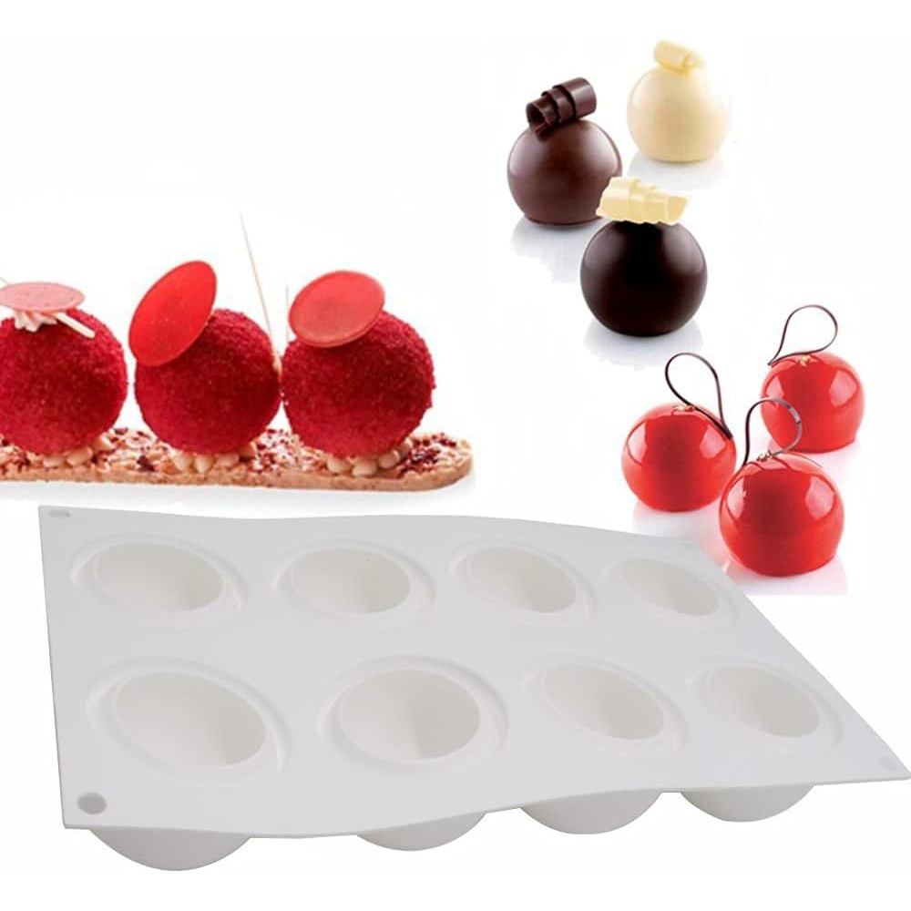 Chocolate Sphere Mold Ball Round Mold Shape Silicone Chocolate Cake Mousse Dessert Baking Pastry Bak
