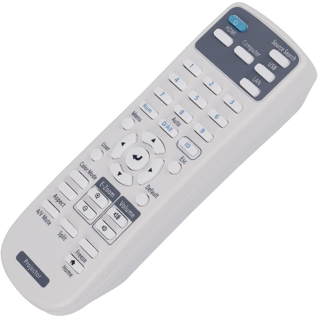 PERFASCIN Replace Infrared Remote Control Fit for Epson Projector EB-X06 EB-E01 EB-E500 EB-1485Fi EB