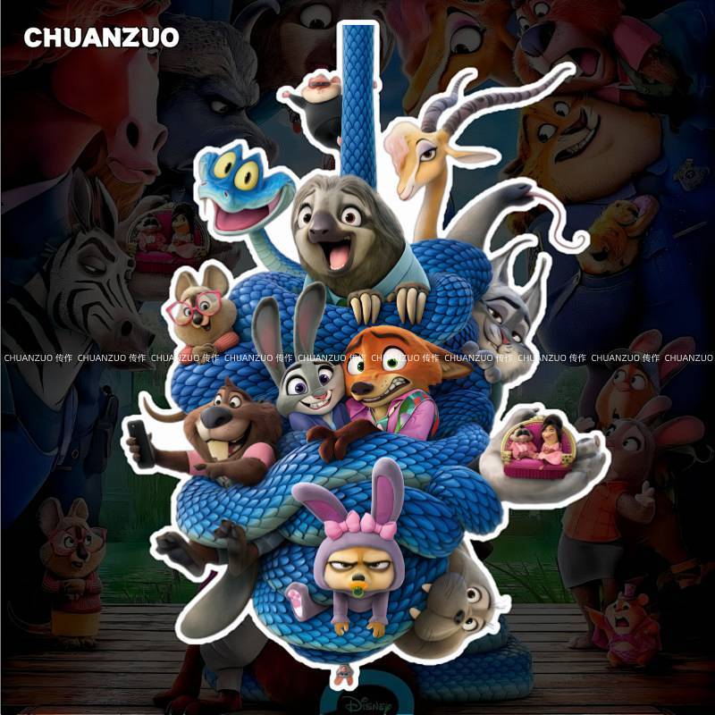 Zootopia 2 Judy Nick Creative Bumper Stickers Car Body Glass Fuel Tank Cap Waterproof and Sun Protec