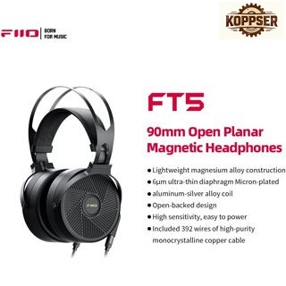 Local FiiO FT5 Open Back Planar Magnetic Headphones with 90mm Drivers comes with 4.4, 3.5 and XLR ja