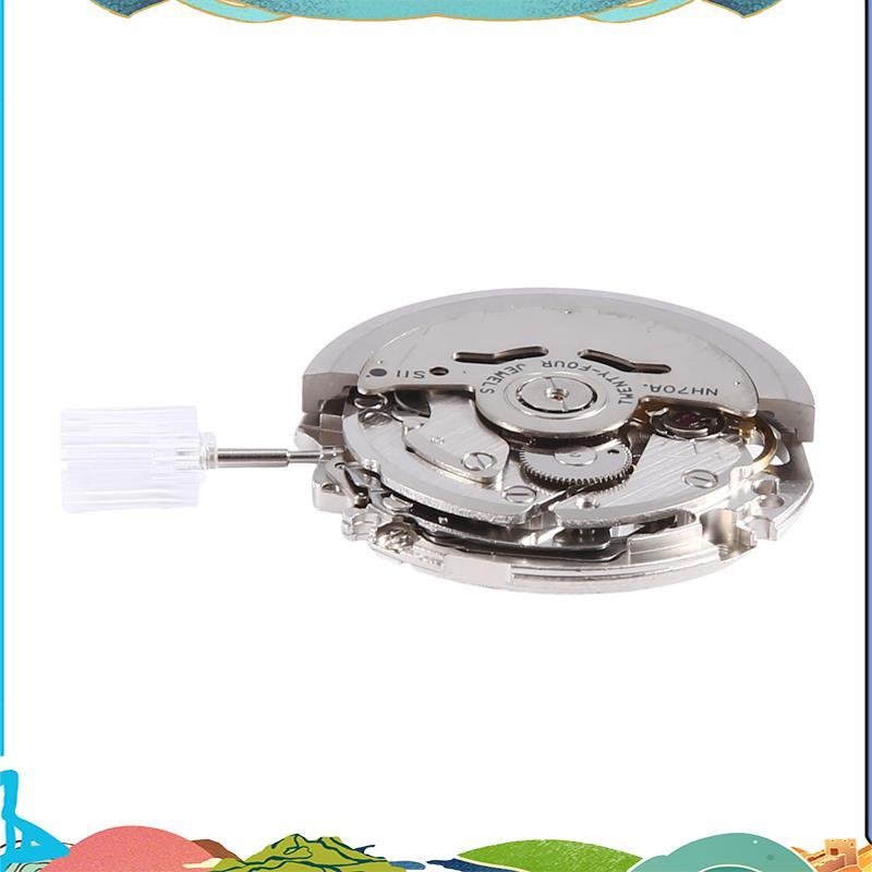 ญี่ปุ่น NH70/NH70A Hollow อัตโนมัตินาฬิกา 21600 BPH 24 Jewels ความแม่นยําสูง Fit สําหรับนาฬิกากลไก