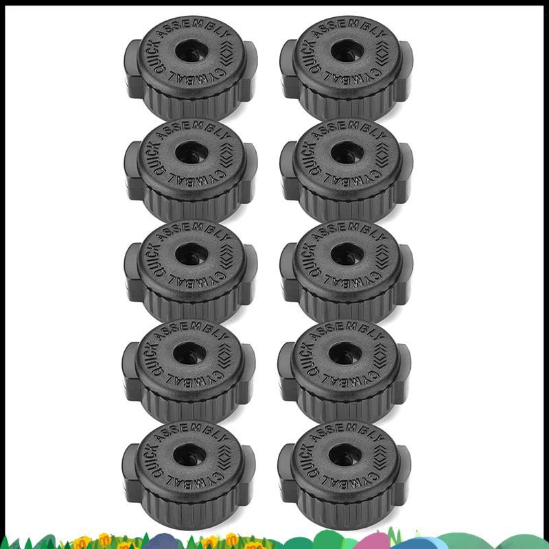 Super 10PCS Placstic Cymbal Mates Quick Release Cymbal & Cymbal Mate สําหรับ 8 มม.เกลียว Cymbal Stan