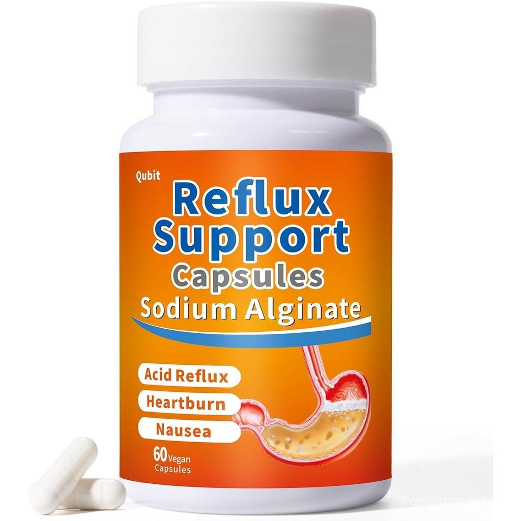 QUBIT Sodium Alginate สําหรับ Acid Reflux – No Aftertaste & Taste Well, Swallow ง่าย, สําหรับ Silent