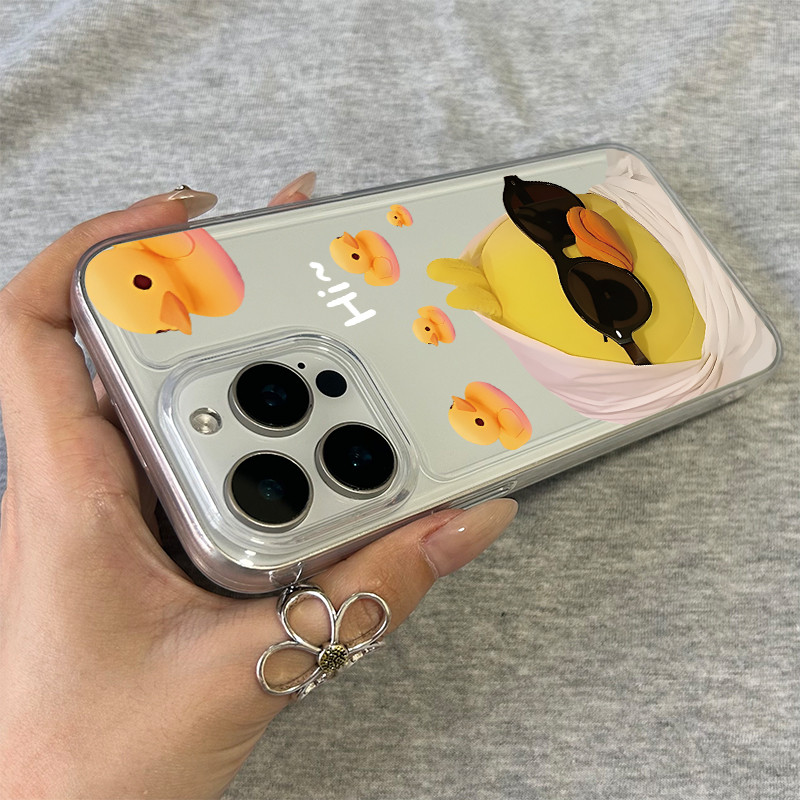 โปร่งใส จัดส่งจากประเทศไทย เป็ดน้อยสีเหลือง for iPhone เคสไอโฟน เคสโทรศัพท์ใส11 12 13 14 15 16 PLUS PRO MAX X XS MAX X - รูปที่ 7