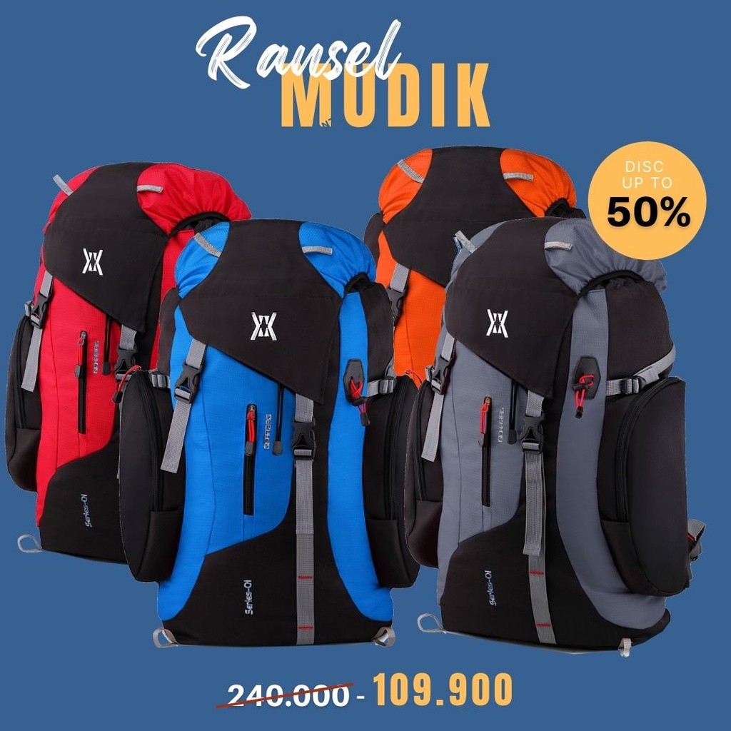 Ragga Store - 65L Mountain Backpack / Carrier Gear Bag McNeil Wilder Pack Raincover Ramadan Homecomi