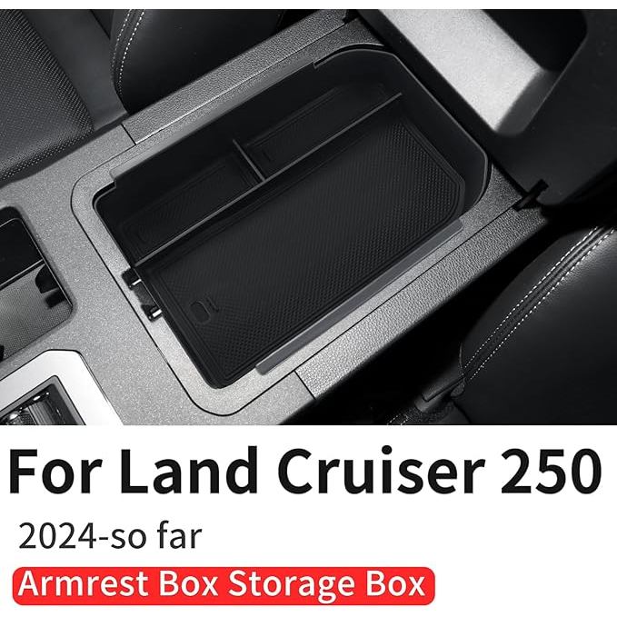 Toyota Land Cruiser 250 300 LC250 Prado J250 LC250 (64-6) กล่องที่เท้าแขนที่เก็บคอนโซลถาดอุปกรณ์เสริมในรถยนต์ ราคา ถูกที่สุด ดีลบีเคเค แกลเลอรีภาพที่ 8
