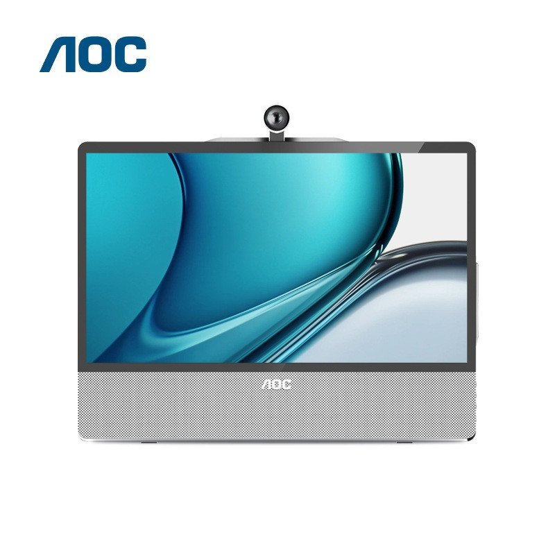 AOC 22T1M 21.5 นิ้วเดสก์ท็อปเครื่องประชุมการเรียนรู้ตัวแปลงวิดีโอพร้อมไมโครโฟนกล้อง