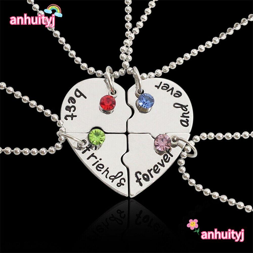 ANHUITYJ 4 Bff Friend Best Friend Froever Nice Gift สร้อยคอสตรี