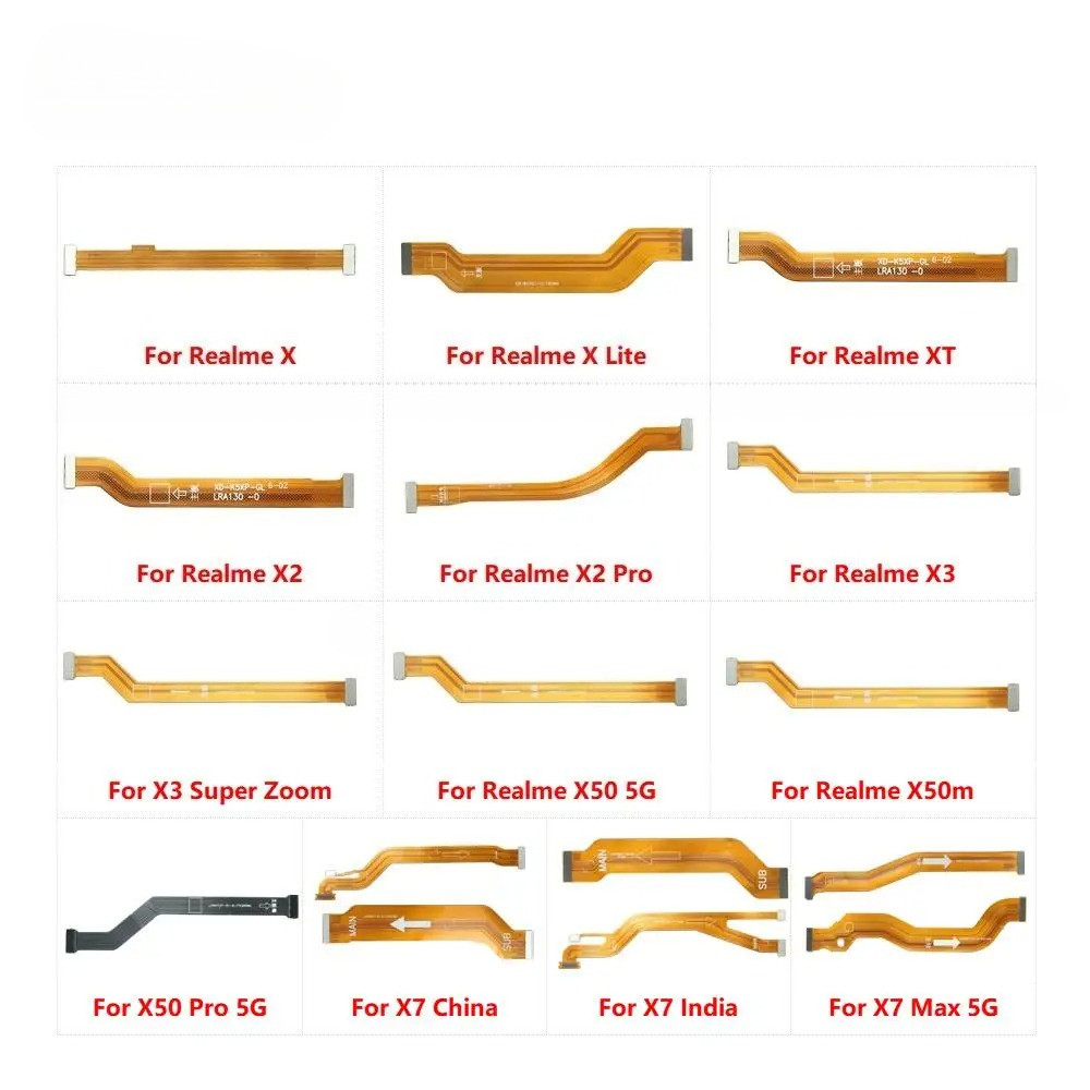 หลักเมนบอร์ดการเชื่อมต่อ Flex สําหรับ OPPO Realme X Lite XT X2 X3 Super Zoom X50 X50m X7 Max Pro 5G