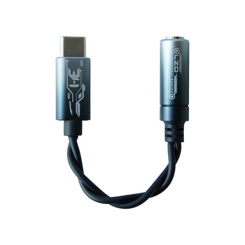 HE ยาว Zhong Dui DAC KT02F20 ชิปถอดรหัสหูฟังเครื่องขยายเสียง Type-C ถึง 3.5 มม.รองรับ 192kHz 24bit A