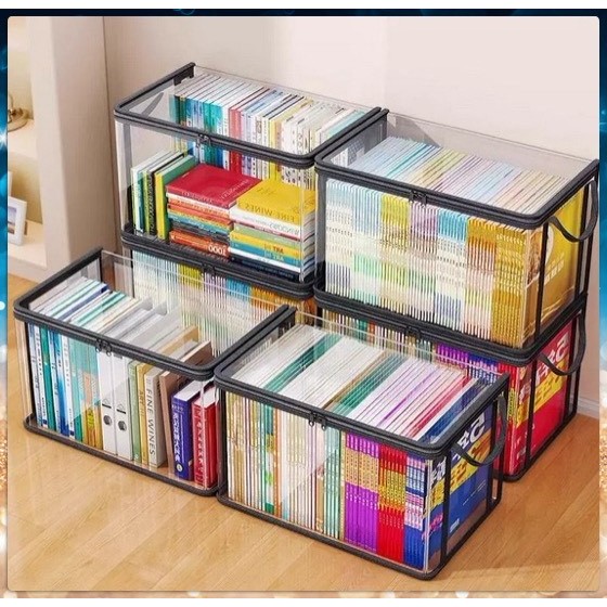 💙 กระเป๋า ใส เก็บของ เก็บหนังสือ ถุงใส่ของ แบบหนา ถุง เก็บผ้า มีซิบ มีหูหิ้ว กันน้ำ กันฝุ่น กันรอย ใส่สัมภาระ 💙