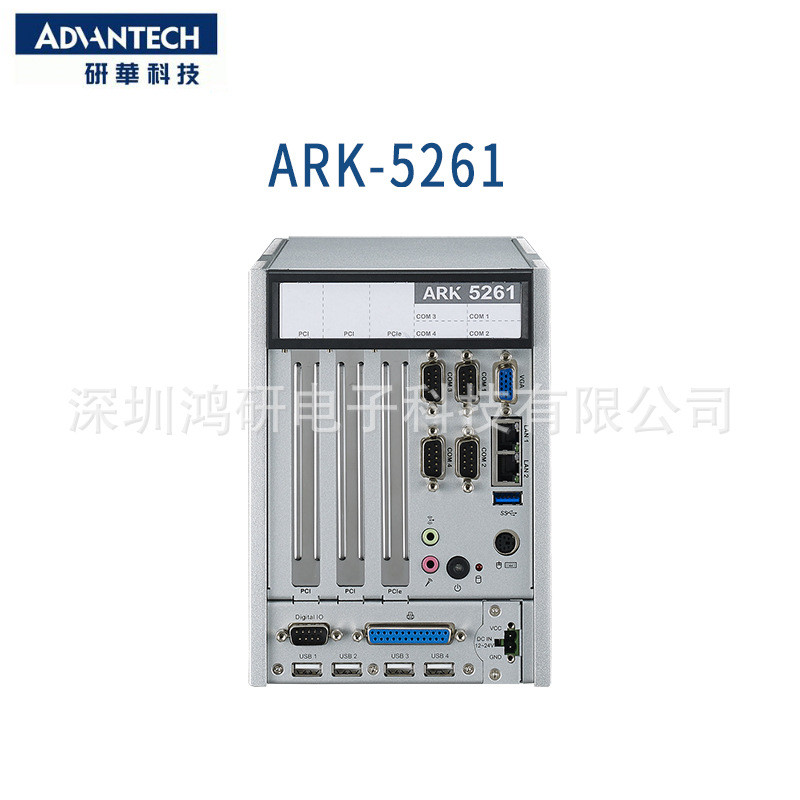 Yanhua Fanless อุตสาหกรรมควบคุมเครื่อง ARK-5261S-J0A1E Quad-Core Control Server 2PCI ขยายคอมพิวเตอร์